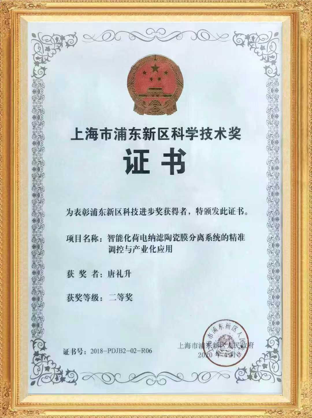 Pudong Science and Technology Award